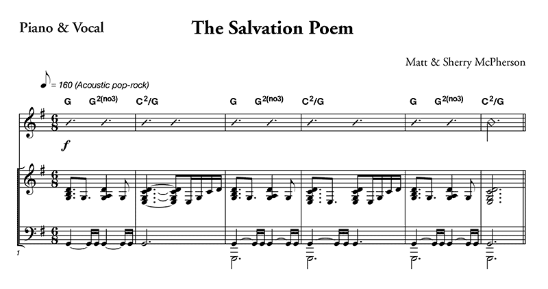 The Salvation Poem Sheet Music
